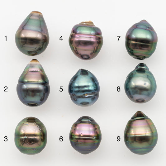 11-12mm Tahitian Pearl, Loose Undrilled with High Luster for Jewelry Making, SKU # 3099TH