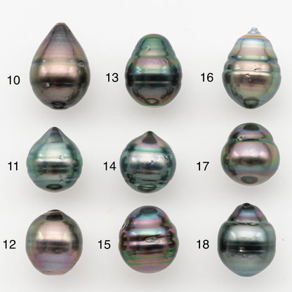 11-12mm Tahitian Pearl, Loose Undrilled with High Luster for Jewelry Making, SKU # 3099TH