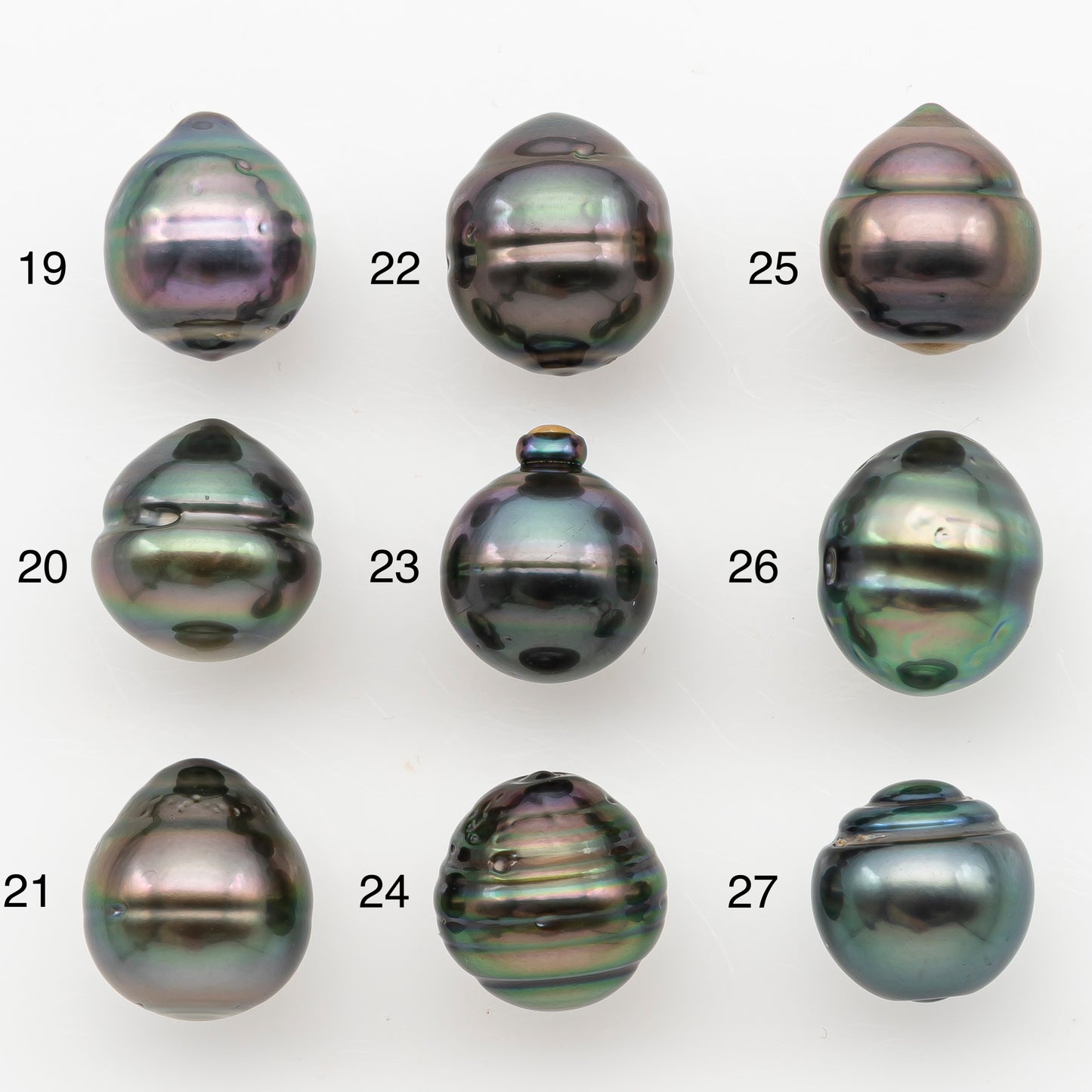 11-12mm Tahitian Pearl, Loose Undrilled with High Luster for Jewelry Making, SKU # 3099TH