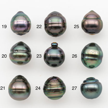 11-12mm Tahitian Pearl, Loose Undrilled with High Luster for Jewelry Making, SKU # 3099TH