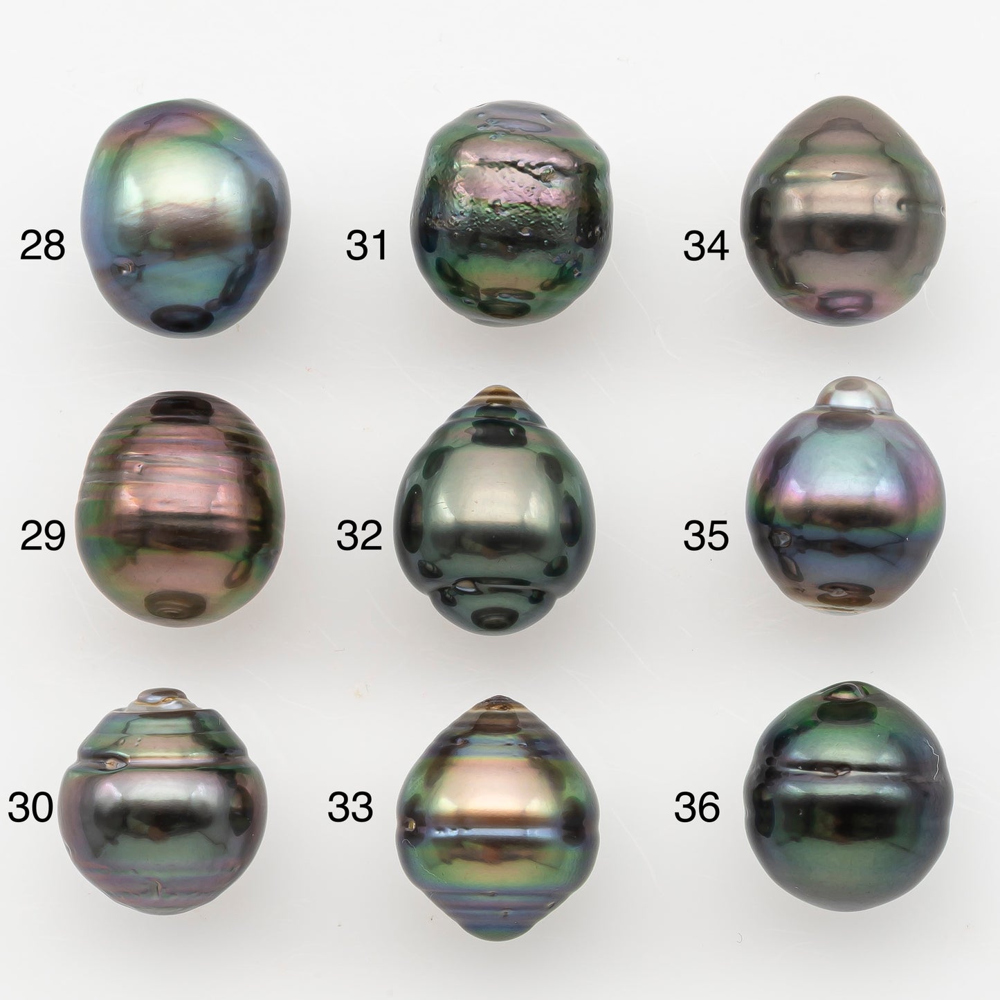11-12mm Tahitian Pearl, Loose Undrilled with High Luster for Jewelry Making, SKU # 3099TH