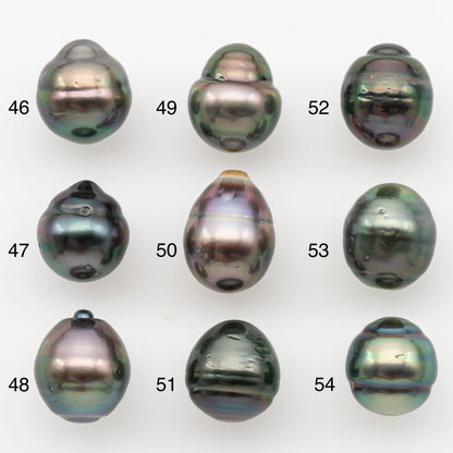 11-12mm Tahitian Pearl, Loose Undrilled with High Luster for Jewelry Making, SKU # 3099TH