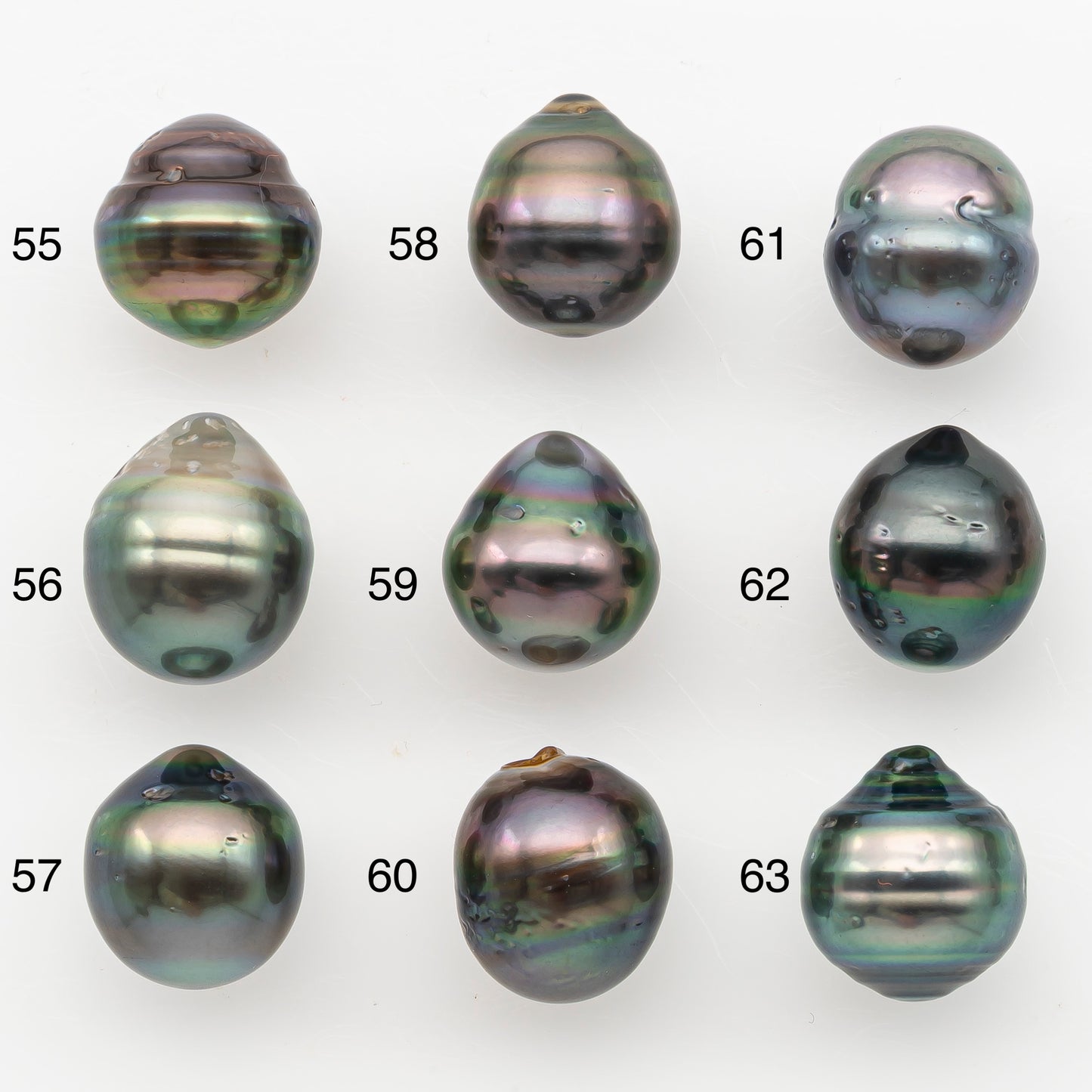 11-12mm Tahitian Pearl, Loose Undrilled with High Luster for Jewelry Making, SKU # 3099TH