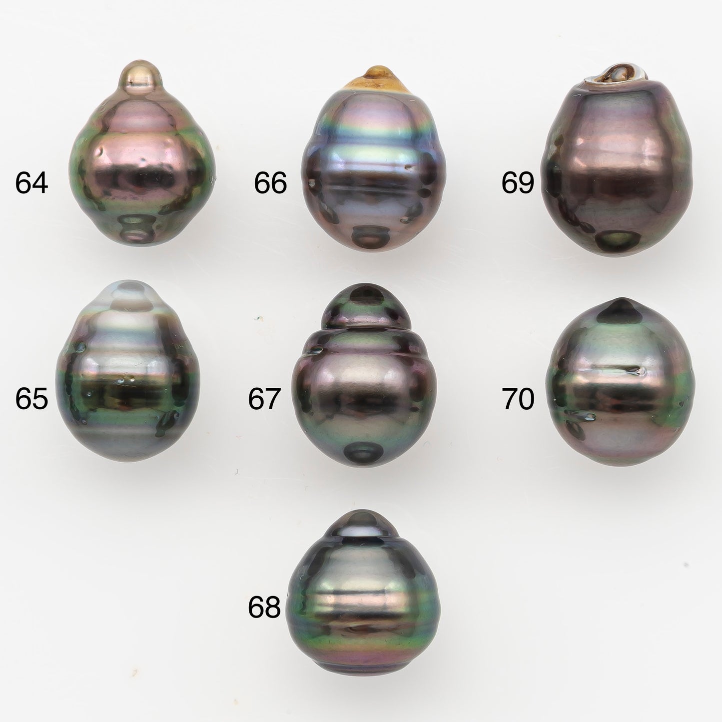 11-12mm Tahitian Pearl, Loose Undrilled with High Luster for Jewelry Making, SKU # 3099TH