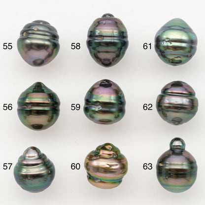 11-12mm Tahitian Pearl, Loose Undrilled with High Luster for Jewelry Making, SKU # 3100TH