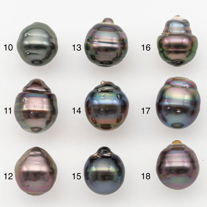 11-12mm Tahitian Pearl, Loose Undrilled with High Luster for Jewelry Making, SKU # 3102TH