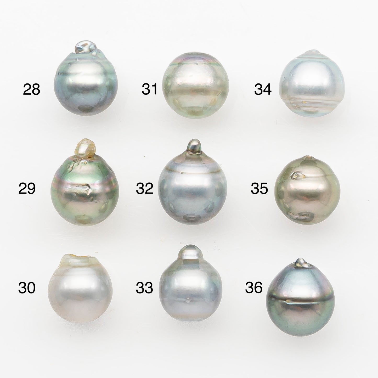 11-12mm Tahitian Pearl, Loose Undrilled with High Luster and Blemishes for Jewelry Making, SKU # 2963TH