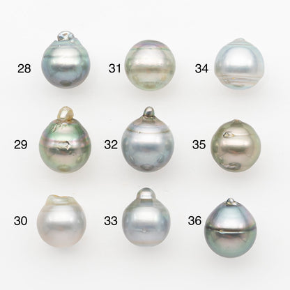 11-12mm Tahitian Pearl, Loose Undrilled with High Luster and Blemishes for Jewelry Making, SKU # 2963TH
