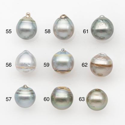 11-12mm Tahitian Pearl, Loose Undrilled with High Luster and Blemishes for Jewelry Making, SKU # 2963TH