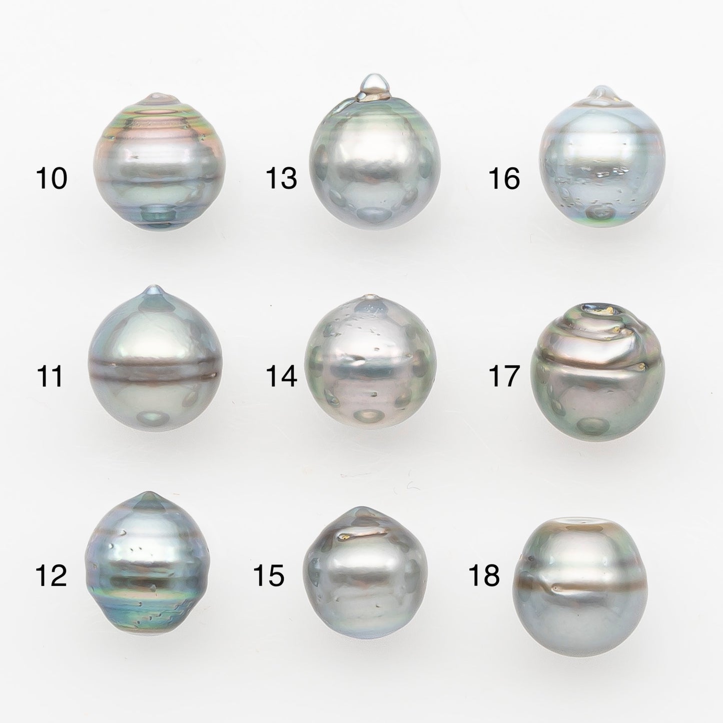 11-12mm Tahitian Pearl, Loose Undrilled with High Luster and Blemishes for Jewelry Making, SKU # 2964TH