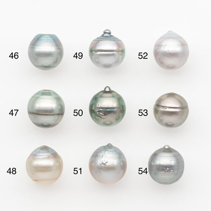 11-12mm Tahitian Pearl, Loose Undrilled with High Luster and Blemishes for Jewelry Making, SKU # 2964TH