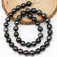 9-10mm Tahitian Pearl in Full Strand with All Natural Color with High Luster for Jewelry Making, SKU# 2261TH