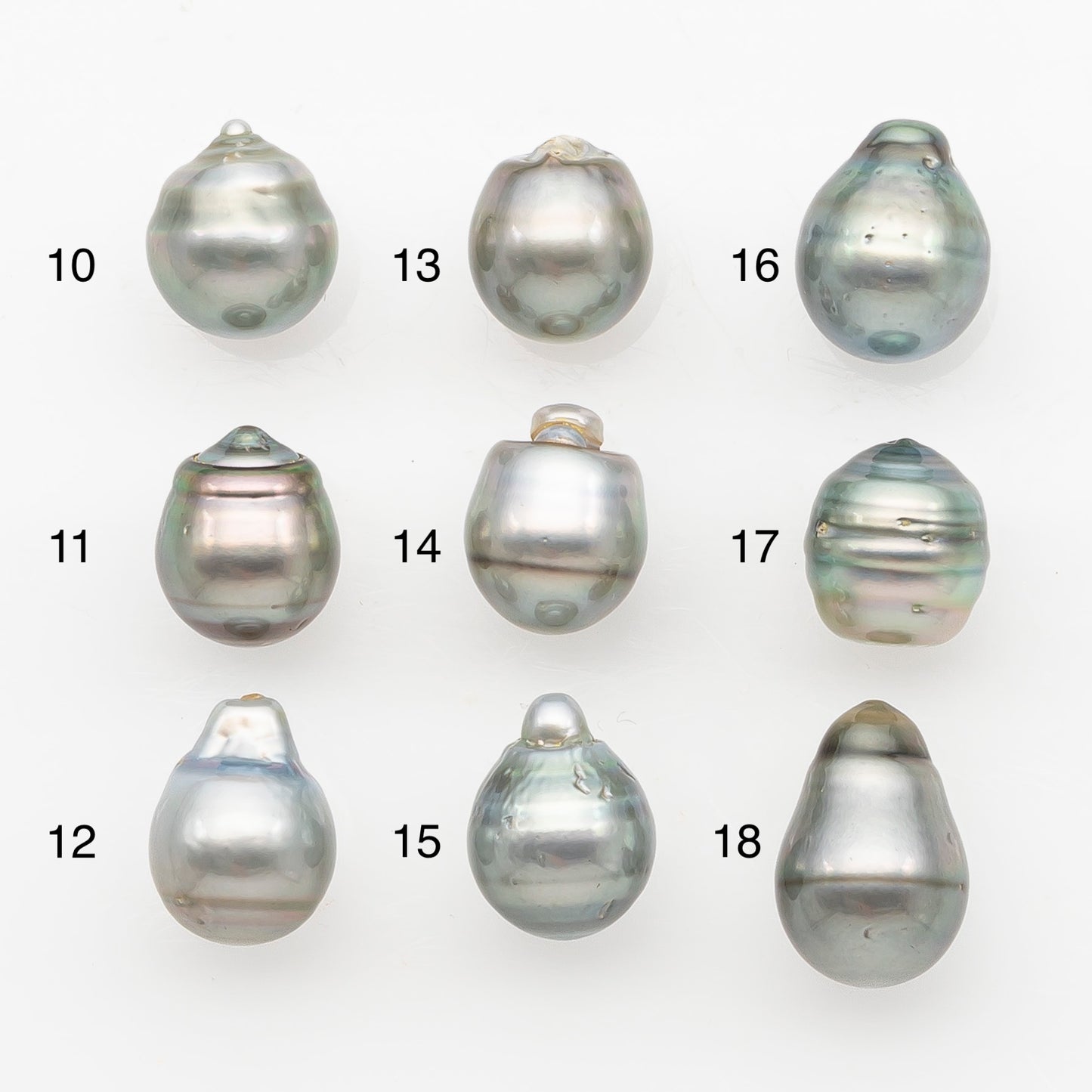 11-12mm Tahitian Pearl, Loose Undrilled with High Luster and Blemishes for Jewelry Making, SKU # 2965TH