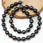 9-10mm Tahitian Pearl in Full Strand with All Natural Color with High Luster for Jewelry Making, SKU# 2263TH