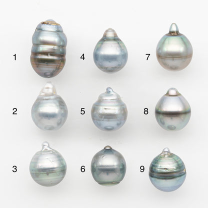 11-12mm Tahitian Pearl, Loose Undrilled with High Luster and Blemishes for Jewelry Making, SKU # 2965TH