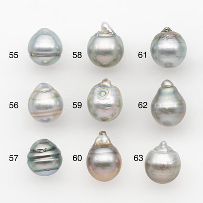 11-12mm Tahitian Pearl, Loose Undrilled with High Luster and Blemishes for Jewelry Making, SKU # 2965TH