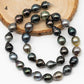 10-11mm Multicolor Round Tahitian Pearl Bead with High Luster, In Full Strand with Blemishes for Making, SKU # 2268TH