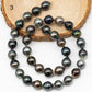 10-11mm Tahitian Pearl in Full Strand with All Natural Color with High Luster for Jewelry Making, SKU# 2269TH