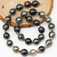 11-12mm Multicolor Tahitian Pearl Bead with High Luster, In Full Strand with Blemishes for Making, SKU # 2270TH