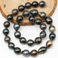 11-12mm Multicolor Tahitian Pearl Bead with High Luster, In Full Strand with Blemishes for Making, SKU # 2272TH