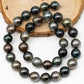 11-12mm Multicolor Tahitian Pearl Bead with High Luster, In Full Strand with Blemishes for Making, SKU # 2272TH