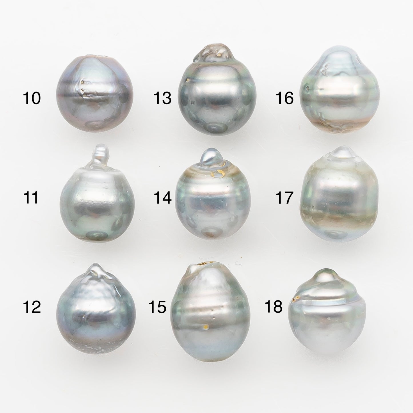 12-13mm Tahitian Pearl, Loose Undrilled with High Luster and Blemishes for Jewelry Making, SKU # 2966TH