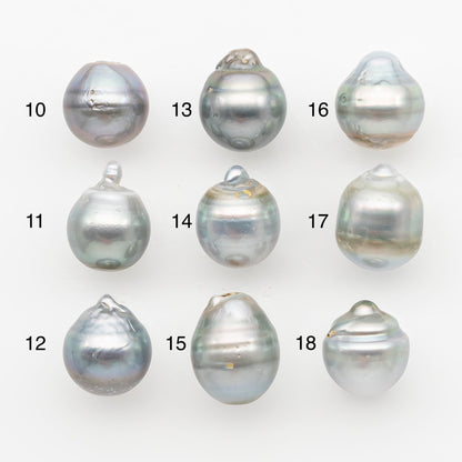 12-13mm Tahitian Pearl, Loose Undrilled with High Luster and Blemishes for Jewelry Making, SKU # 2966TH