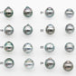 10-11mm Matching Pair Tahitian Pearl in Amazing Luster, Undrilled for Making Earring or Pendant, SKU # 2330TH