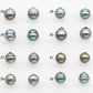 9-10mm Matching Pair Tahitian Pearl in Amazing Luster, Undrilled for Making Earring or Pendant, SKU # 2334TH