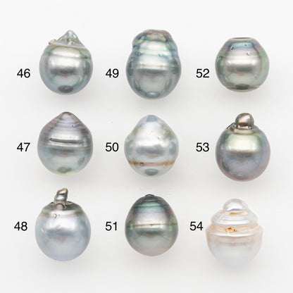 12-13mm Tahitian Pearl, Loose Undrilled with High Luster and Blemishes for Jewelry Making, SKU # 2966TH