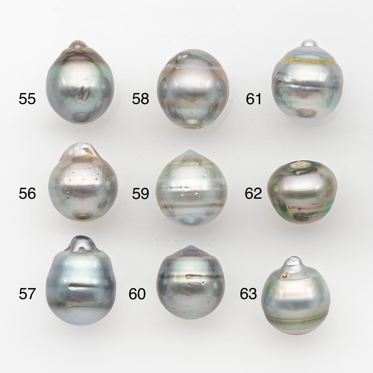 12-13mm Tahitian Pearl, Loose Undrilled with High Luster and Blemishes for Jewelry Making, SKU # 2966TH