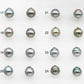 8-9mm Matching Pair Tahitian Pearl in Amazing Luster, Undrilled for Making Earring or Pendant, SKU # 2339TH