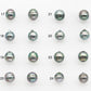 8-9mm Matching Pair Tahitian Pearl in Amazing Luster, Undrilled for Making Earring or Pendant, SKU # 2340TH