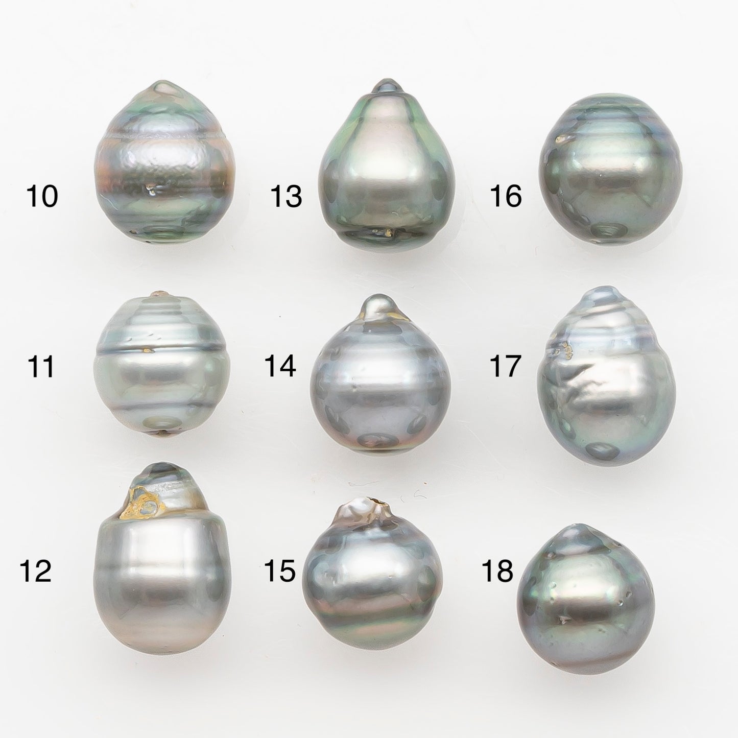 12-13mm Tahitian Pearl, Loose Undrilled with High Luster and Blemishes for Jewelry Making, SKU # 2967TH