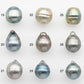 8-9mm Tahitian Pearl Drop with High Luster and Natural Color in Silver Blue with Minor Blemishes, Loose Single Piece Undrilled, SKU # 2359TH