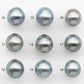 10-11mm Tahitian Pearl with High Luster and Natural Color in Silver Blue, Loose Single Piece Undrilled, SKU # 2360TH