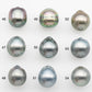 10-11mm Tahitian Pearl with High Luster and Natural Color in Silver Blue, Loose Single Piece Undrilled, SKU #2361TH