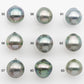 10-11mm Tahitian Pearl with High Luster and Natural Color in Silver Blue, Loose Single Piece Undrilled, SKU #2361TH