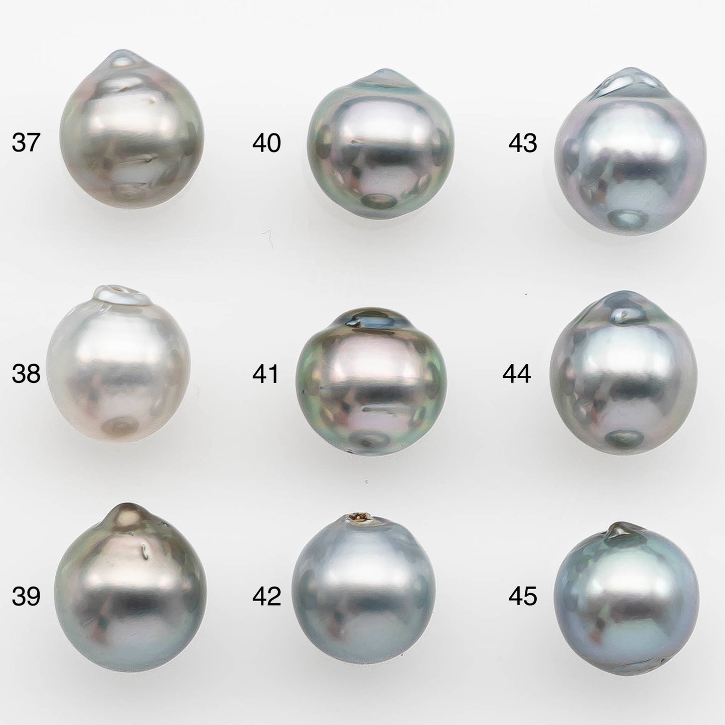 10-11mm Tahitian Pearl with High Luster and Natural Color in Silver Blue with Minor Blemishes, Loose Single Piece Undrilled, SKU # 2362TH