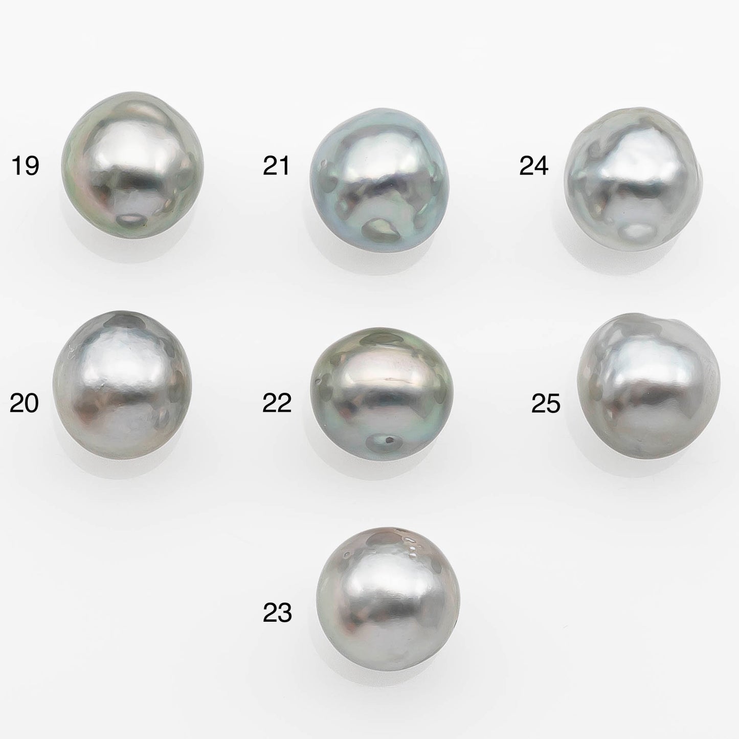 10-11mm Tahitian Pearl with High Luster and Natural Color in Silver Blue, Loose Single Piece Undrilled, SKU # 2364TH