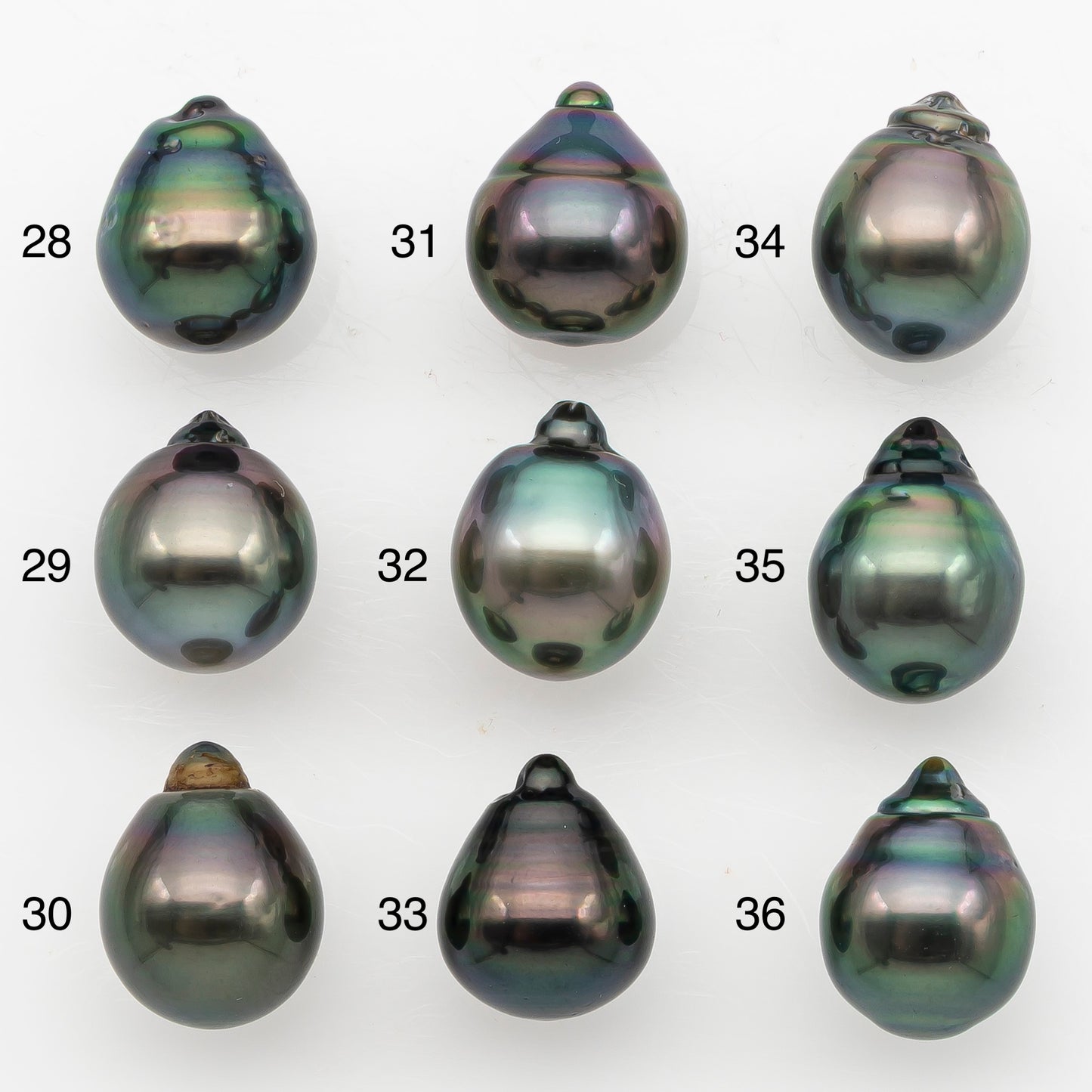 11-12mm Tahitian Pearl, Loose Undrilled with High Luster for Jewelry Making, SKU # 3125TH