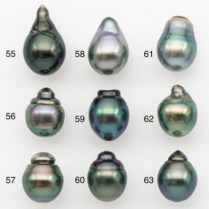 11-12mm Tahitian Pearl, Loose Undrilled with High Luster for Jewelry Making, SKU # 3125TH