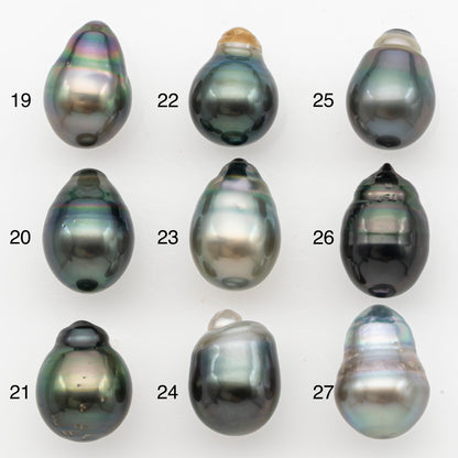 11-12mm Tahitian Pearl, Loose Undrilled with High Luster for Jewelry Making, SKU # 3126TH