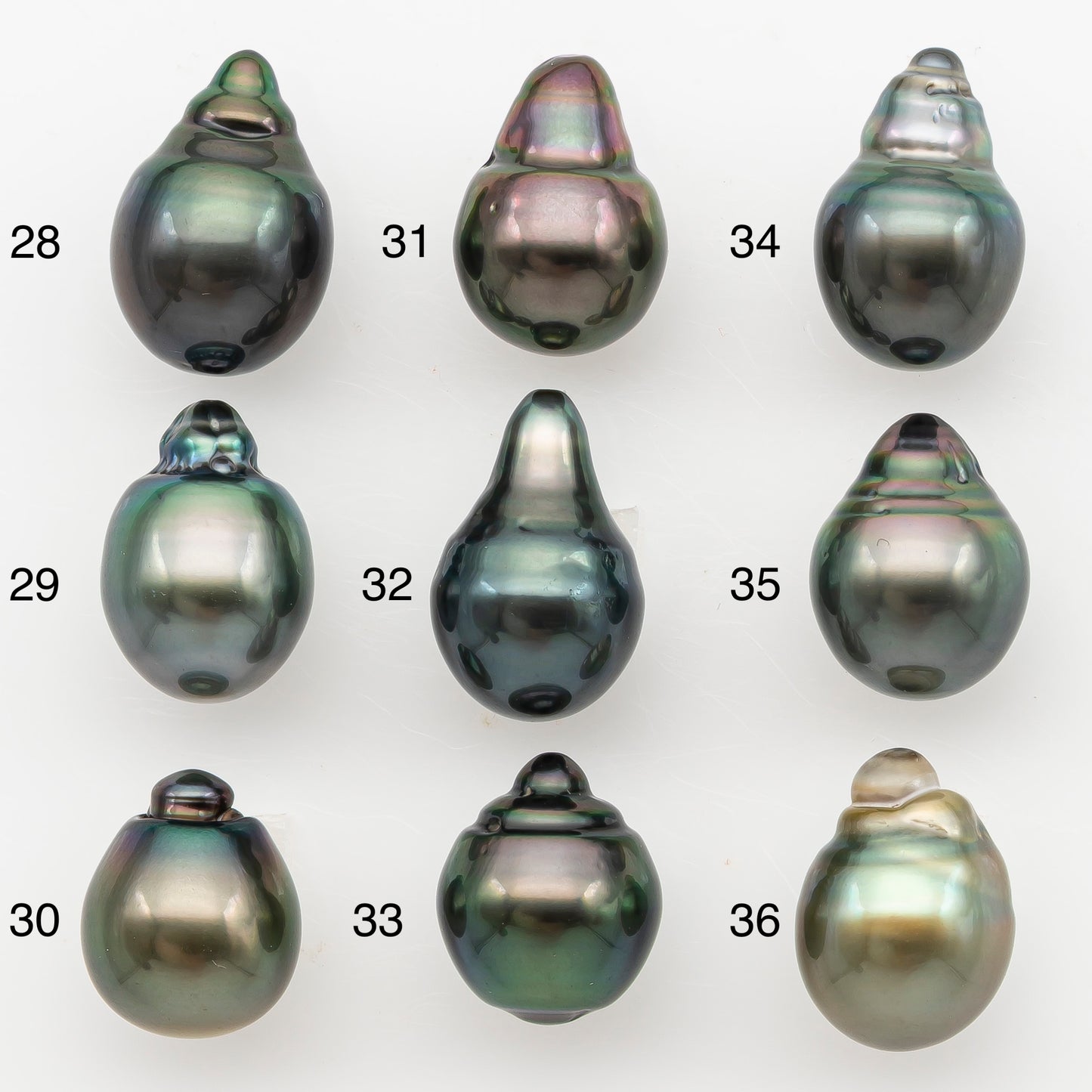 11-12mm Tahitian Pearl, Loose Undrilled with High Luster for Jewelry Making, SKU # 3126TH