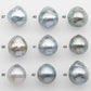 11-12mm Tahitian Pearl with High Luster and Natural Color in Silver Blue, Loose Single Piece Undrilled, SKU # 2367TH