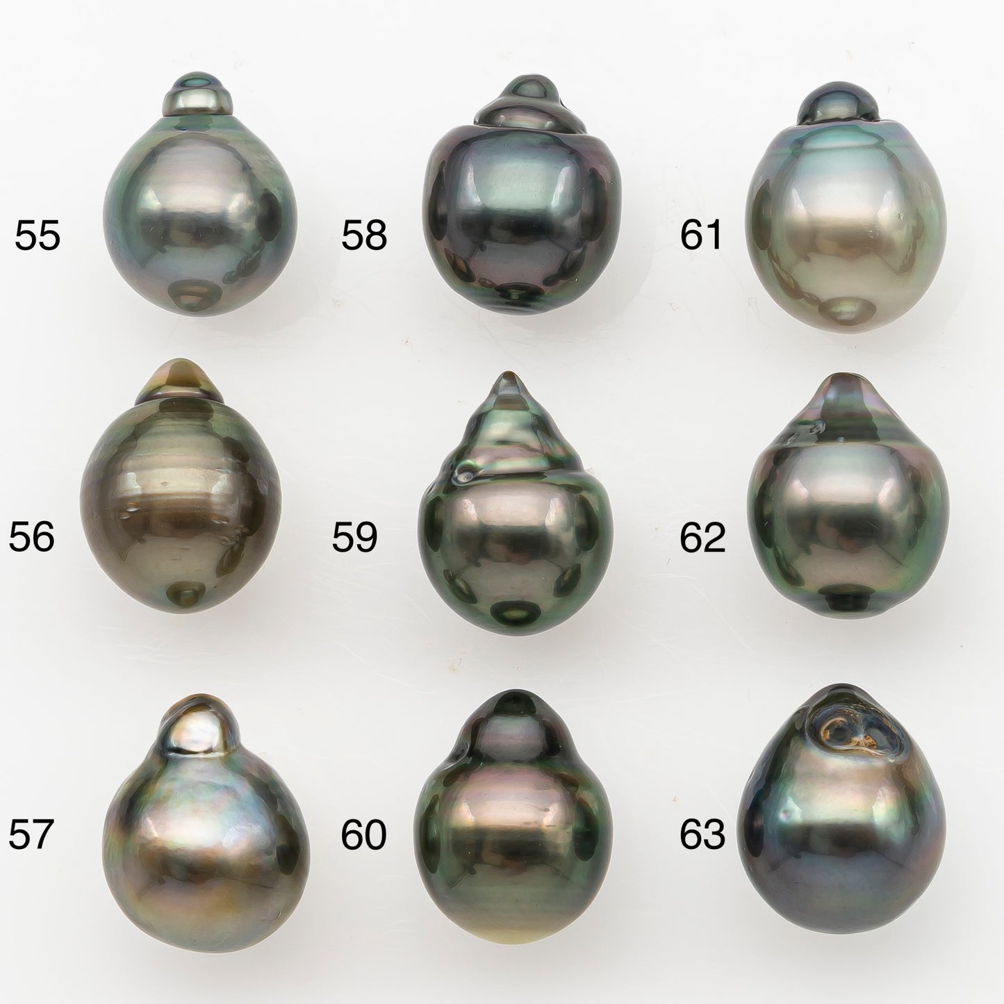 11-12mm Tahitian Pearl, Loose Undrilled with High Luster for Jewelry Making, SKU # 3126TH