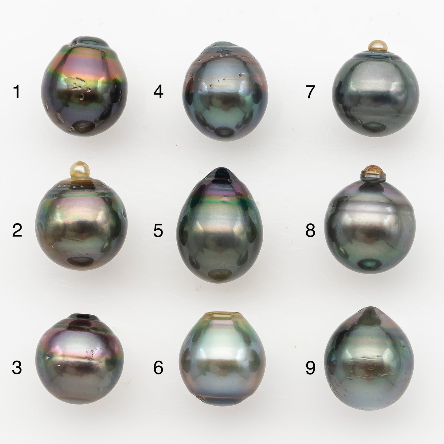 11-12mm Tahitian Pearl, Loose Undrilled with High Luster for Jewelry Making, SKU # 3127TH