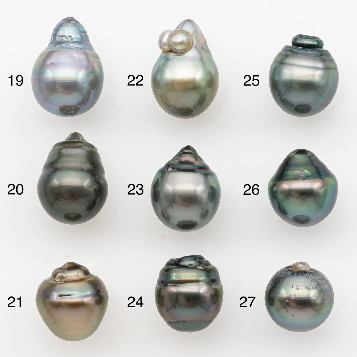11-12mm Tahitian Pearl, Loose Undrilled with High Luster for Jewelry Making, SKU # 3127TH