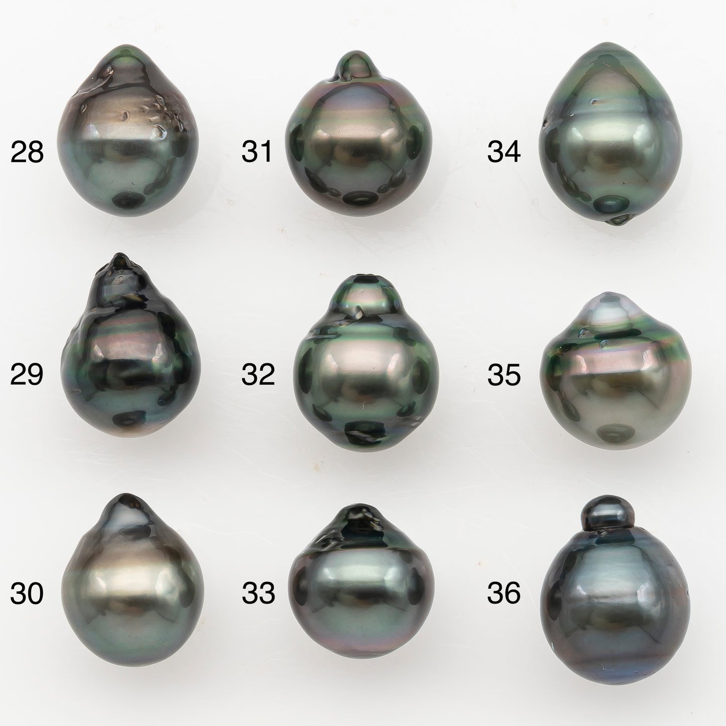 11-12mm Tahitian Pearl, Loose Undrilled with High Luster for Jewelry Making, SKU # 3127TH