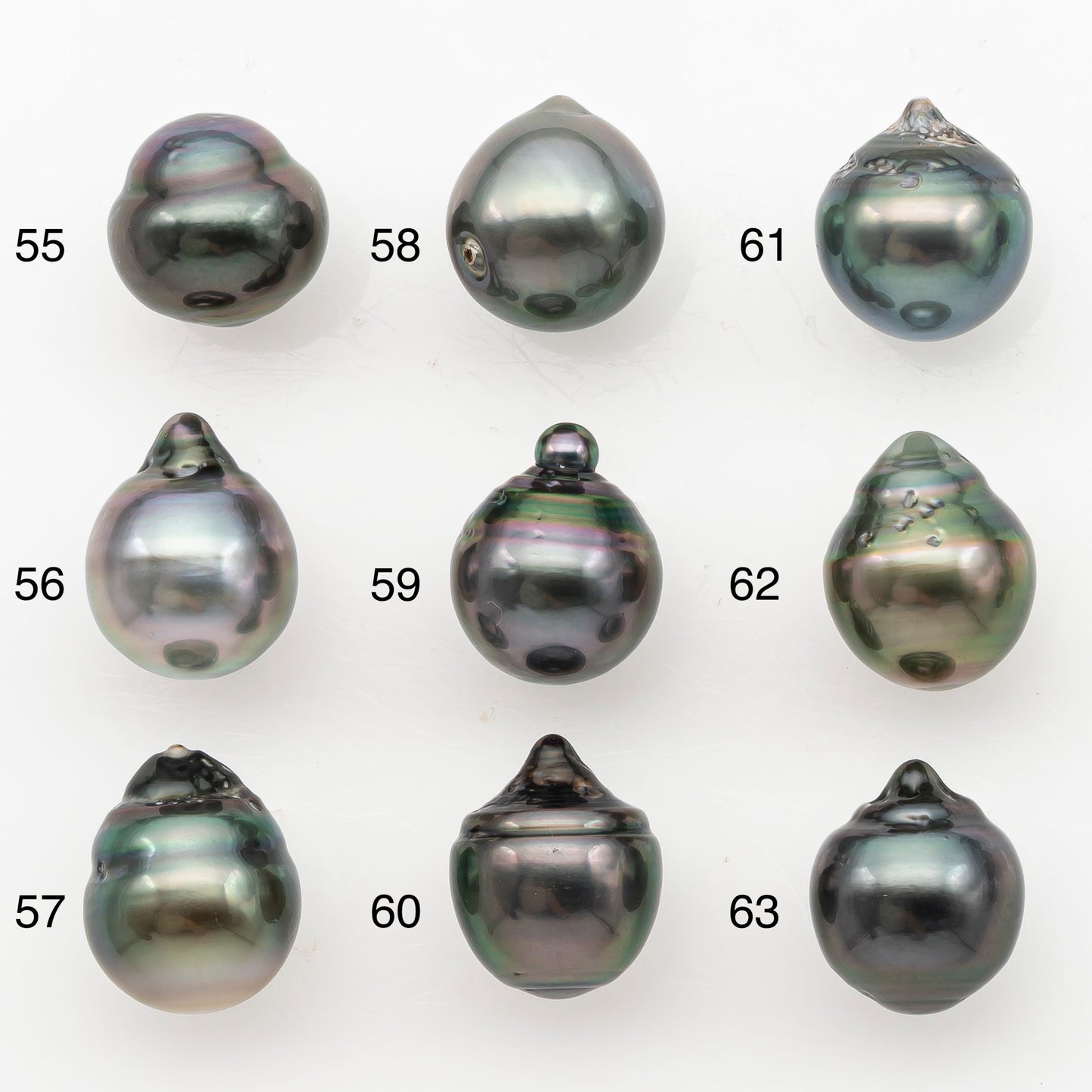 11-12mm Tahitian Pearl, Loose Undrilled with High Luster for Jewelry Making, SKU # 3127TH